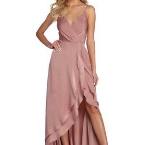 Windsor Ella high low dress, mauve color